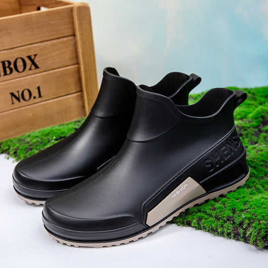 Herren Wasserdichte Gummi-AnklShop Noryoots im Chelsea-Stil mit rutschfester Profillaufsohle Shop Nory