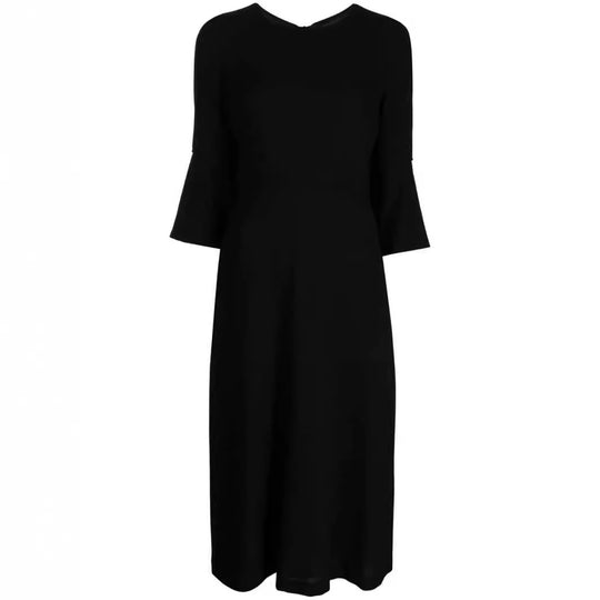 Damen Midikleid mit taillierter Silhouette und Trompetenärmeln Shop Nory