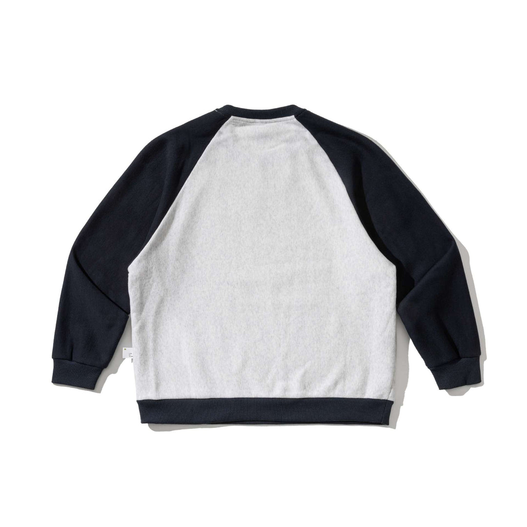 Herren Raglan-Sweatshirt mit gesticktem Logo und Kontrastärmeln aus leichtem Frottee Shop Nory