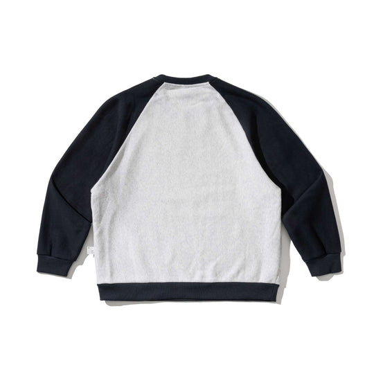 Herren Raglan-Sweatshirt mit gesticktem Logo und Kontrastärmeln aus leichtem Frottee Shop Nory