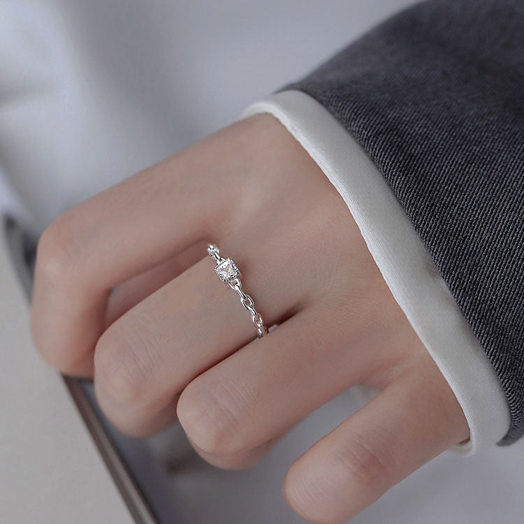 Damen filigraner Ring mit funkelndem Zirkonia Shop Nory