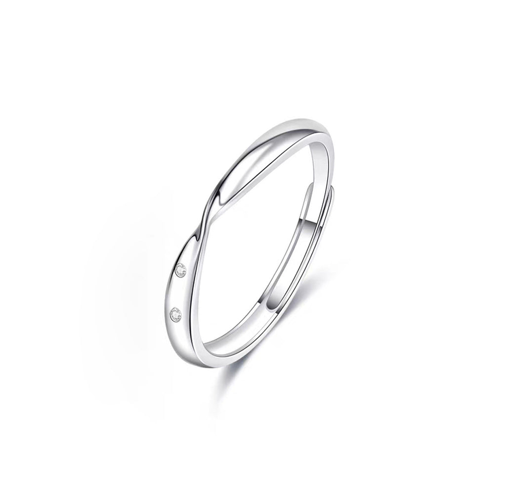Damen eleganter Ring mit zeitgemäßem Design und funkelnden Akzenten Shop Nory