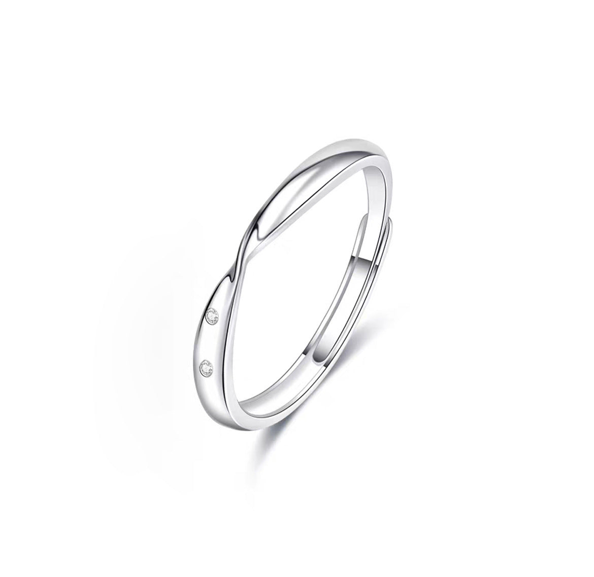 Damen eleganter Ring mit zeitgemäßem Design und funkelnden Akzenten Shop Nory