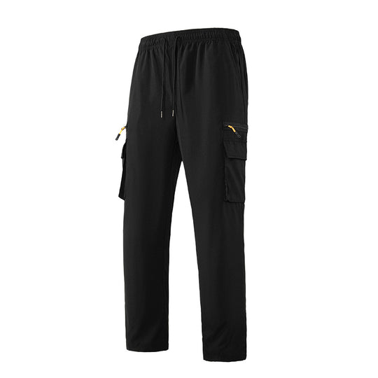Herren Atmungsaktive Cargo-Loungehose mit Elastikbund, Kordelzug & Multifachtaschen Shop Nory