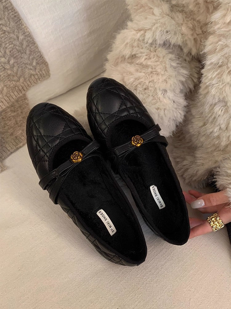 Damen Ballerinas mit schickem Riemen und eleganter Stepp-Optik Shopnory