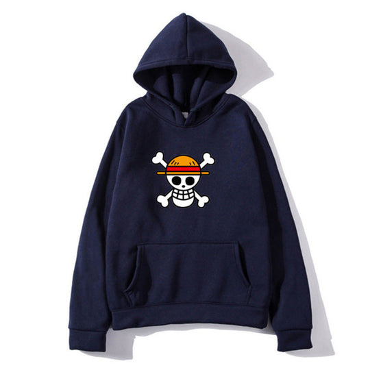 Damen Kapuzenpullover mit kreativem Piratenmotiv und bequemer Passform