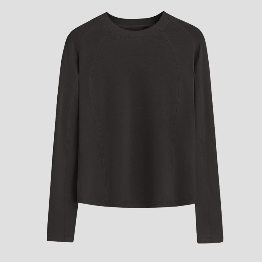 Damen Leichtes Longsleeve-Feinstrickshirt mit Raglanärmeln und Rundhalsausschnitt Shop Nory
