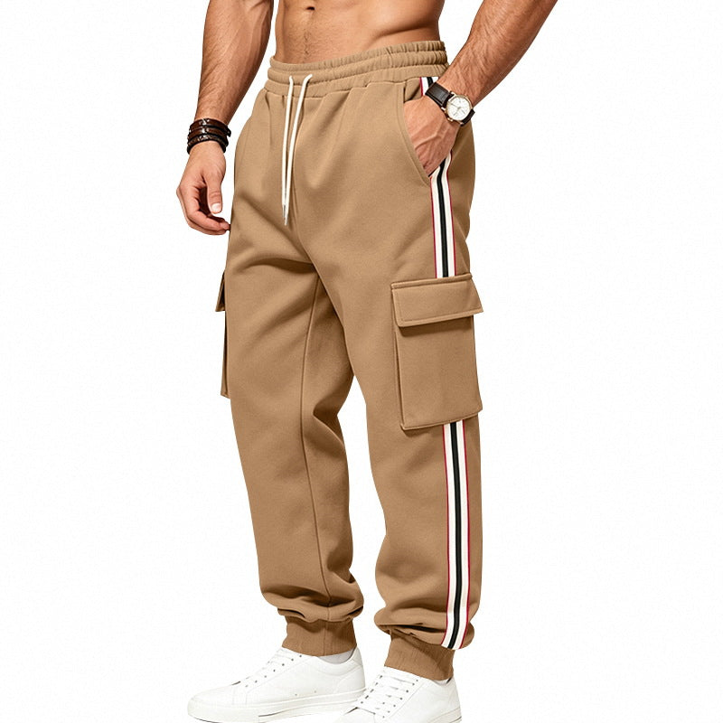 Herren Cargo-Jogginghose mit Cargo-Taschen und seitlichen Kontraststreifen Shop Nory