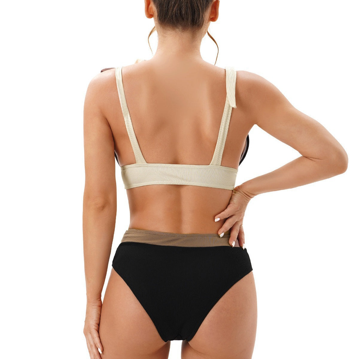 Damen Bikini-Set mit trendigen Rüschen und verstellbaren Trägern Shopnory
