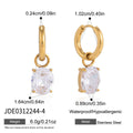 Damen Ohrhänger mit elegantem Kristallanhänger und hypoallergener Edelstahlverarbeitung Shop Nory