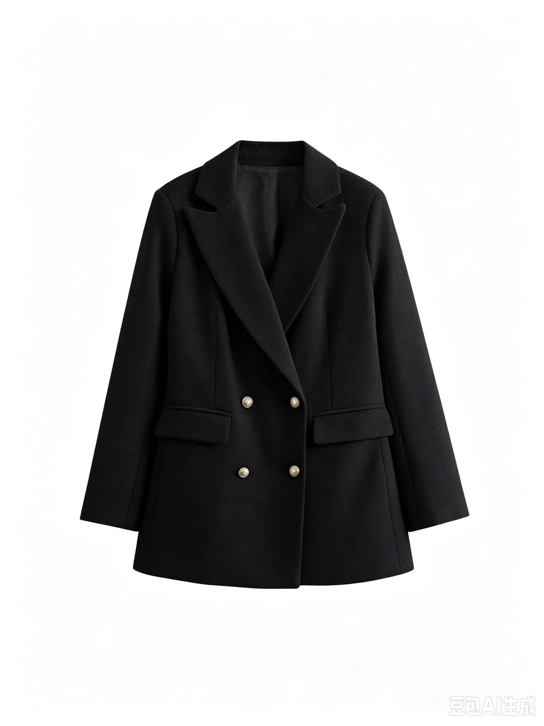 Damen Zweireihiger Bouclé-Blazer mit taillierter Silhouette und Pattentaschen Shop Nory