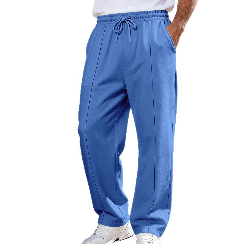 Herren Weite Travel-Loungehose mit Bügelfalte, elastischem Tunnelzug und seitlichen Eingrifftaschen Shop Nory