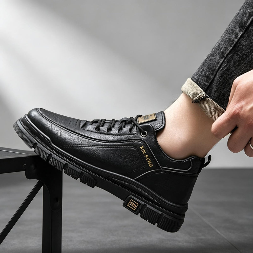 Herren Sportliche Leder Sneakers Shop Nory