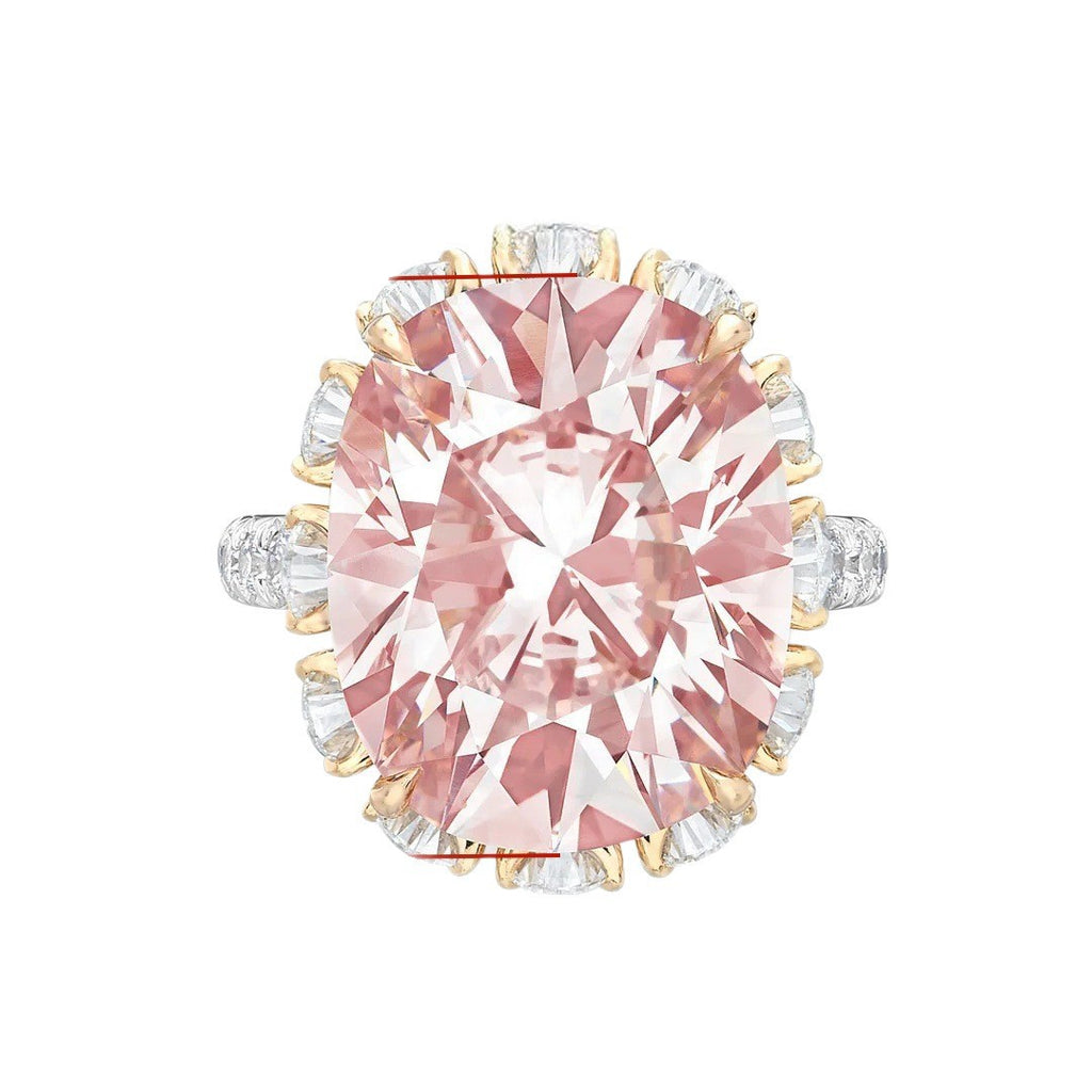 Damen Luxus-Ring mit extravagantem ovalen Edelstein und kunstvollen Zirkonia-Verzierungen Shop Nory