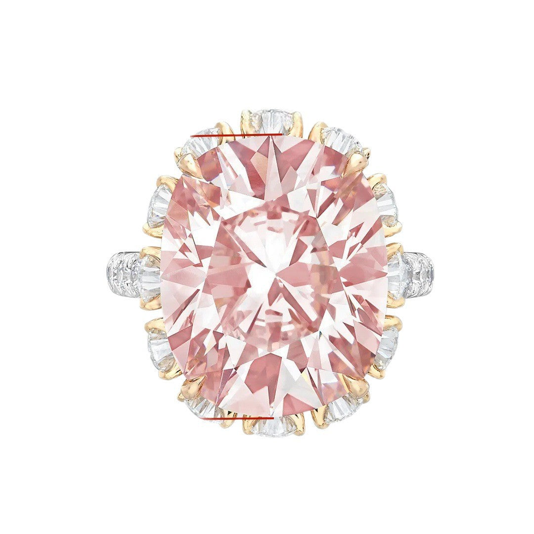 Damen Luxus-Ring mit extravagantem ovalen Edelstein und kunstvollen Zirkonia-Verzierungen Shop Nory