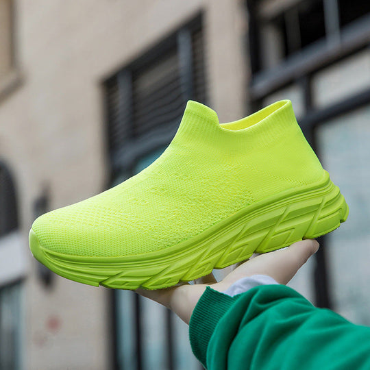 Damen Hochleistungs-Sneaker mit flexiblem Strick-Obermaterial und dämpfender Sohle