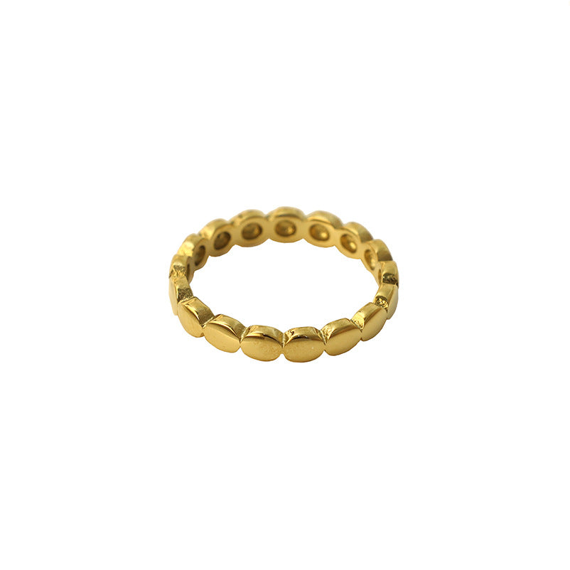 Damen Eleganter und moderner Ring mit ovalen Akzenten Shop Nory