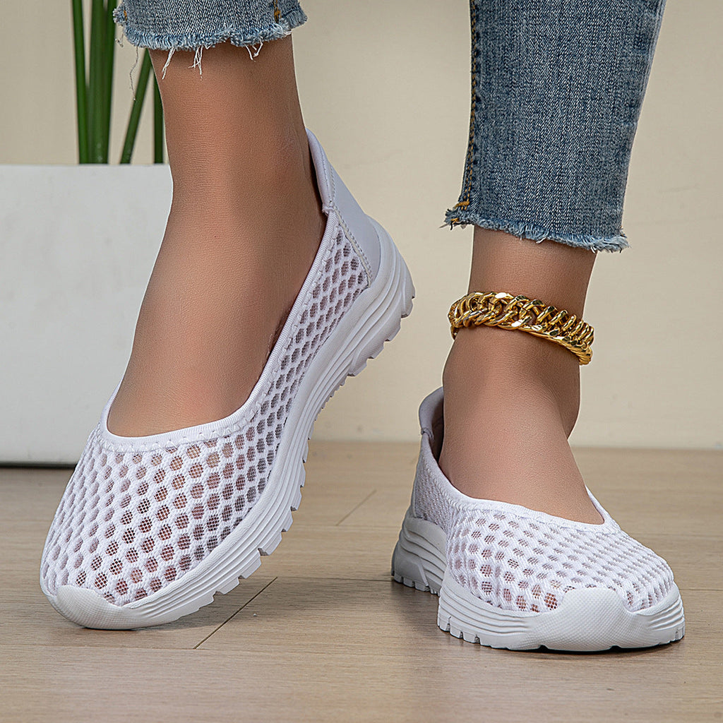Damen Atmungsaktive Ballerinas mit rutschfester Sohle Shopnory