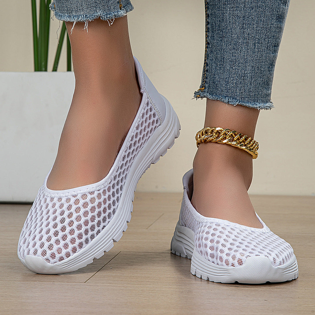 Damen Atmungsaktive Ballerinas mit rutschfester Sohle Shopnory