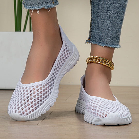 Damen Atmungsaktive Ballerinas mit rutschfester Sohle Shopnory