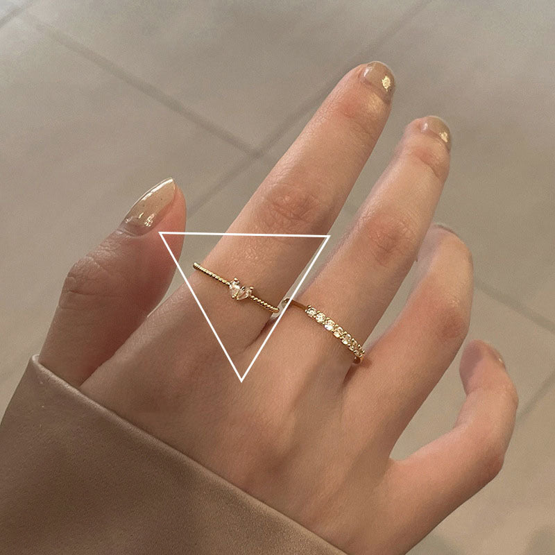 Damenring mit elegantem Zirkonia-Besatz und filigranem Design Shop Nory