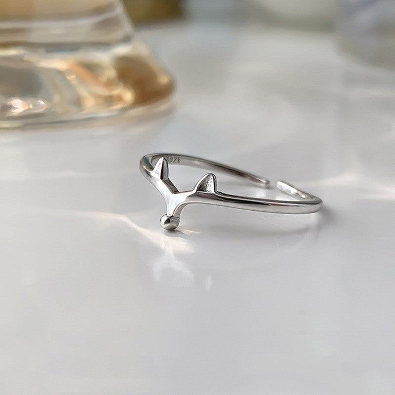 Damen Offener Ring im eleganten Tiermotiv Shop Nory