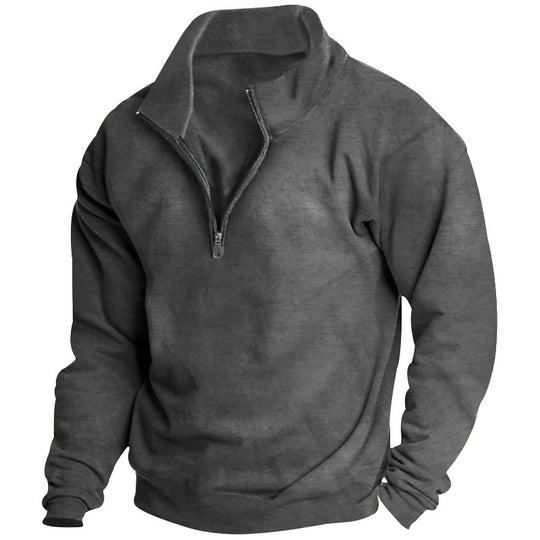 Unisex nan Oversize Sweatshirt mit halbem Reißverschluss und hohem Stehkragen Shop Nory