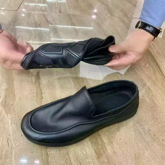Damen Eleganter Leder-Slip-On-Loafer mit gepolstertem Fußbett und dezenter Plateausohle Shop Nory