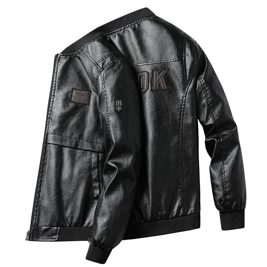 Herren Modische Kunstleder-Bomberjacke Shop Nory 1787738231