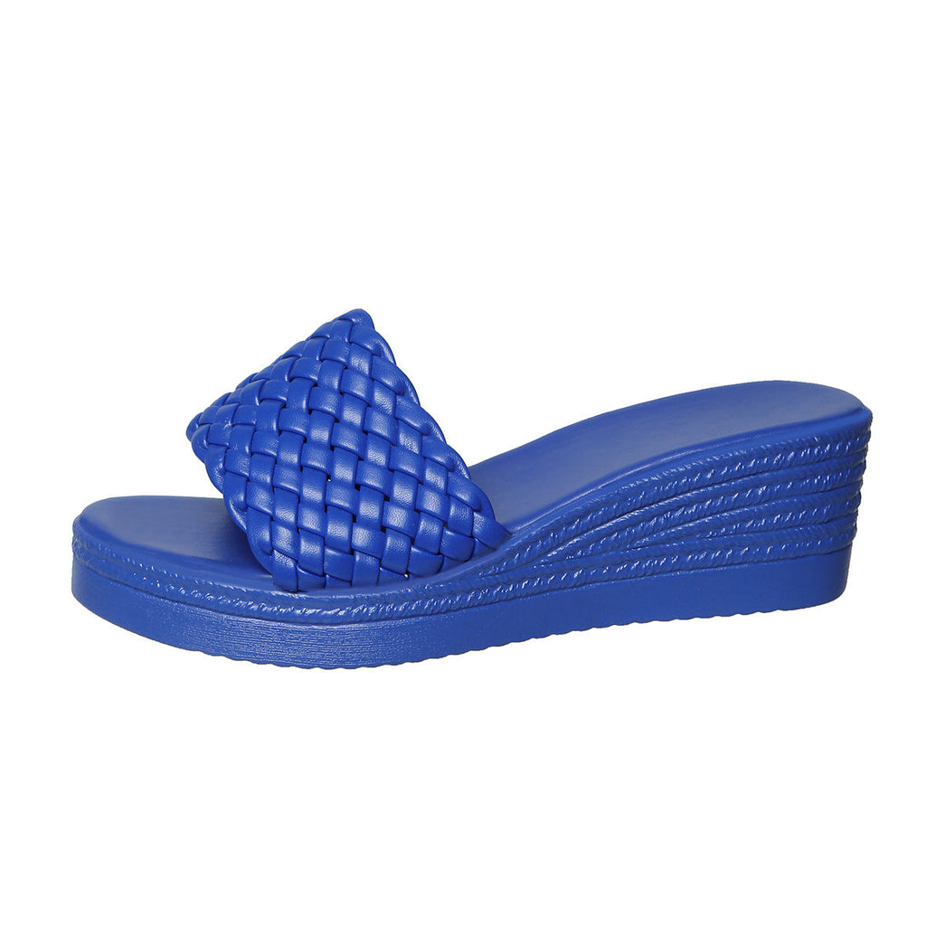 Damen Wedge-Sandalen mit geflochtenem Riemen und ergonomischer Sohle