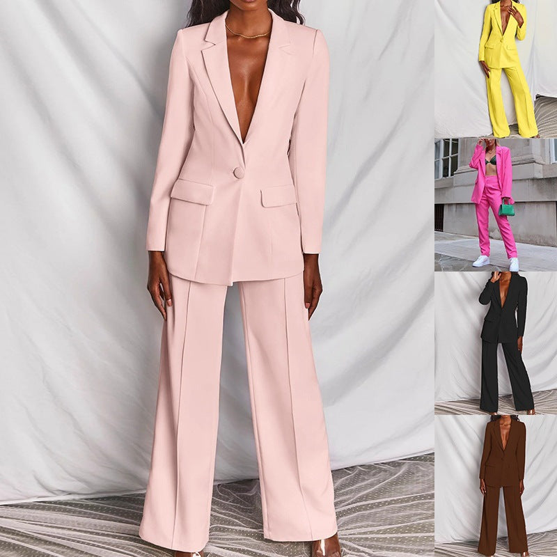 Damen Eleganter Anzug mit übergroßem Schnitt und modischen Akzenten