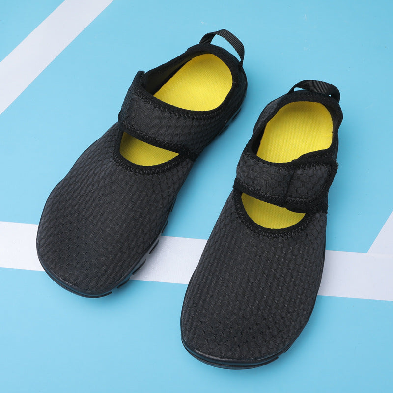 Damen Aquaschuhe mit flexiblem Klettverschluss und rutschfester Sohle