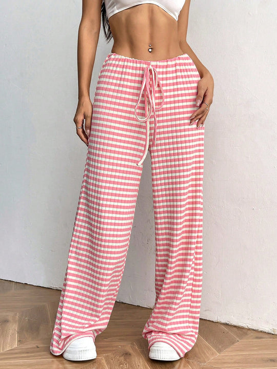 Damen luftige Komfort-Hose mit elastischem Bund und Taschen
