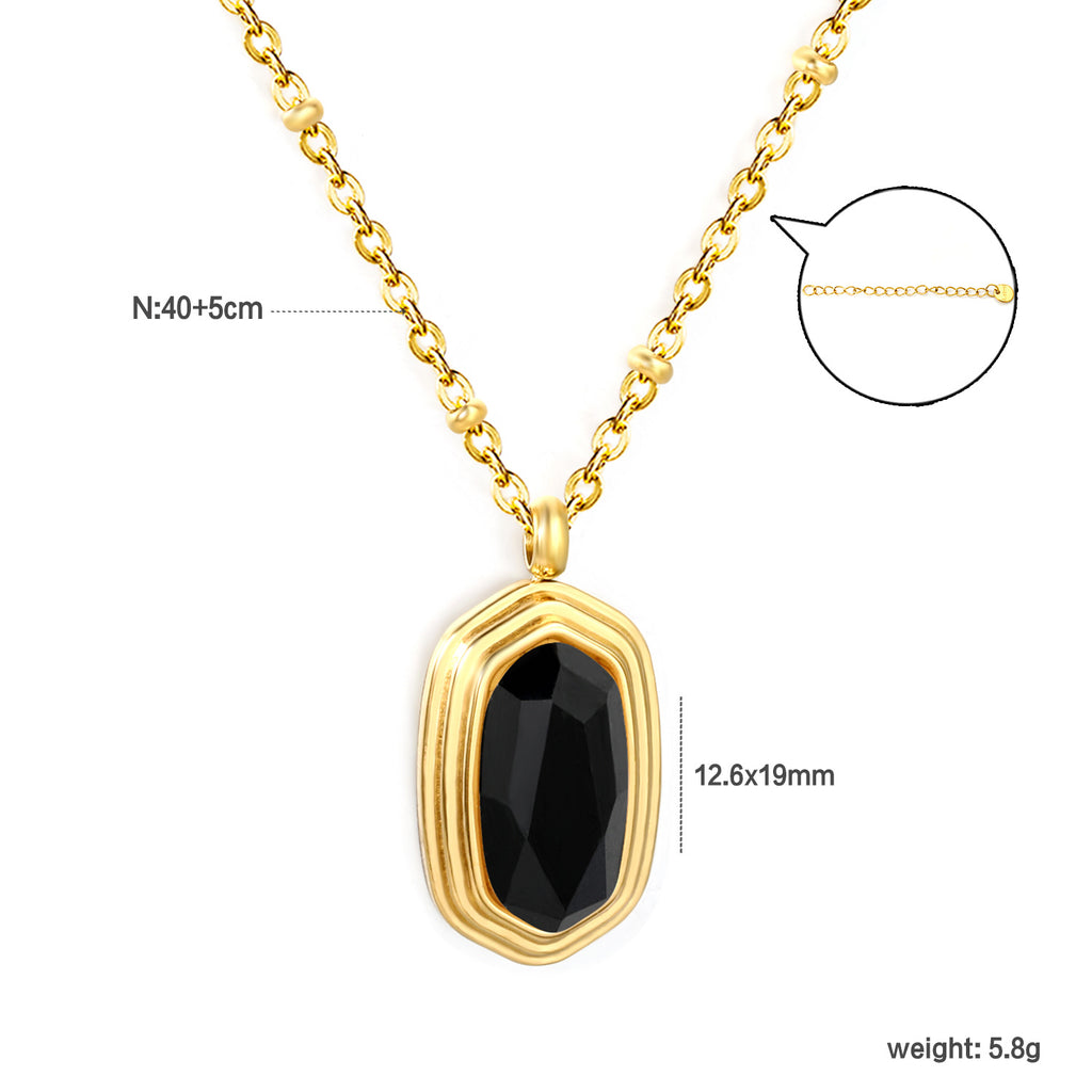 Damen Halskette mit kunstvollem Kreuzanhänger und facettiertem Zirkonia Shop Nory