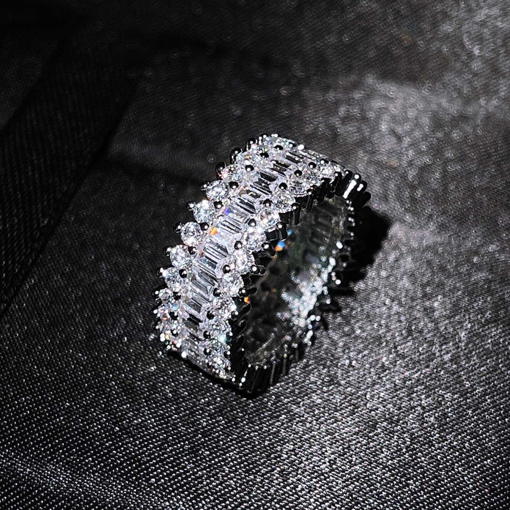 Damen Glänzender Ring mit Kristallen Shop Nory