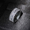 Damen Glänzender Ring mit Kristallen Shop Nory