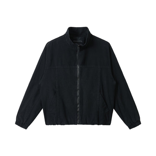 Herren Boxy-Canvas-Fieldblouson mit hohem Stehkragen und elastischem Saum Shop Nory