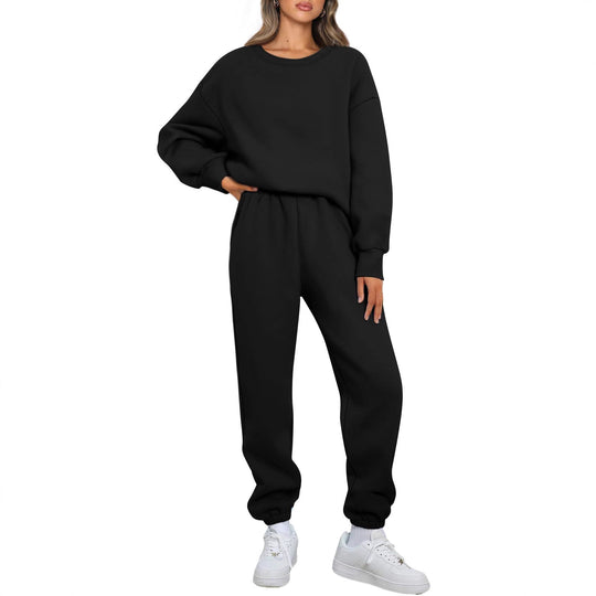 Damen nan gemütliches zweiteiliges Lounge-Set aus French-Terry mit Oversize-Sweatshirt und taillierter Jogginghose Shop Nory