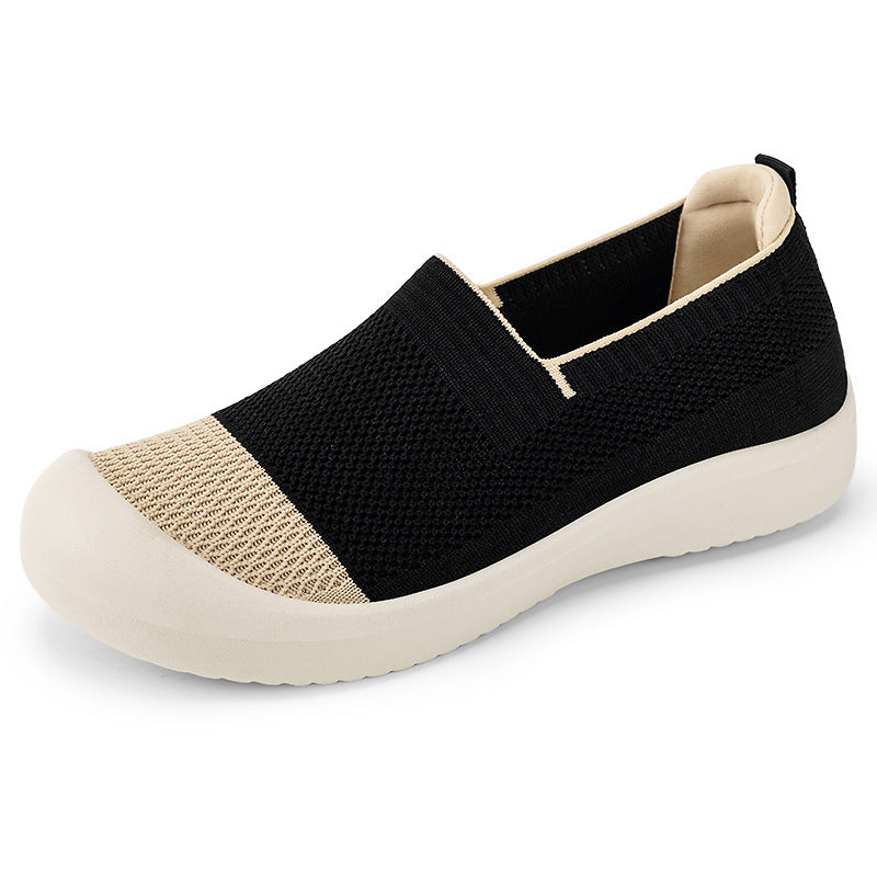 Damen nan leichter gestrickter Slip-On Sneaker mit verstärkter Zehenkappe und stoßdämpfender EVA-Plateausohle Shop Nory