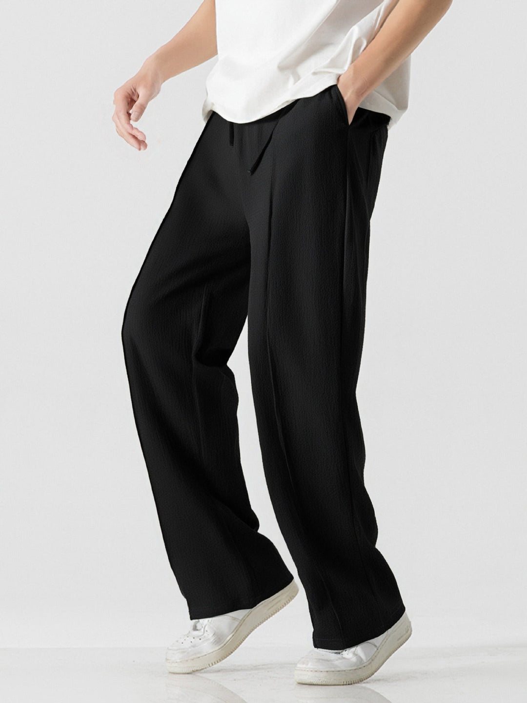 Herren Elegante, weite Freizeithose aus atmungsaktivem GewShopnorye