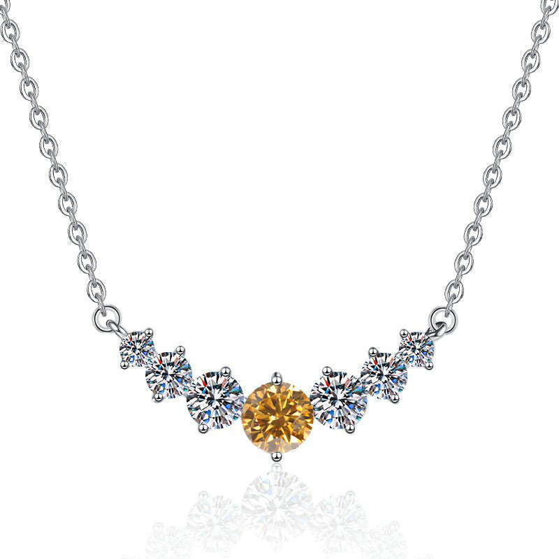 Damen Halskette mit funkelnden Zirkonia und exklusivem Design Shop Nory