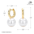 Damen Ohrhänger mit eleganten Perlen und hochwertigem 925 Sterling Silber Shop Nory