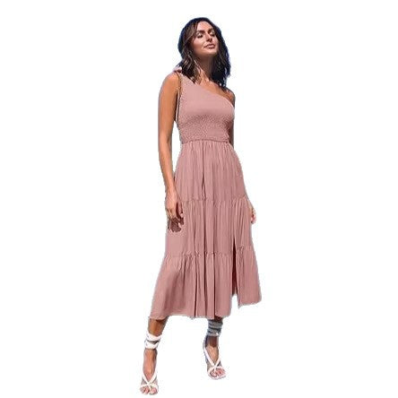 Damen Maxikleid mit ärmellosem Design und elastischem Bustier Shopnory