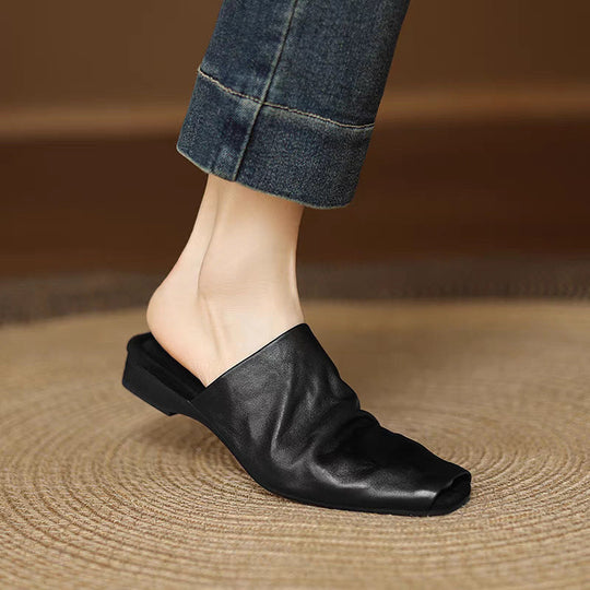 Damen Elegante Slipper aus weichem Leder mit innovativer Sohlenkonstruktion Shopnory