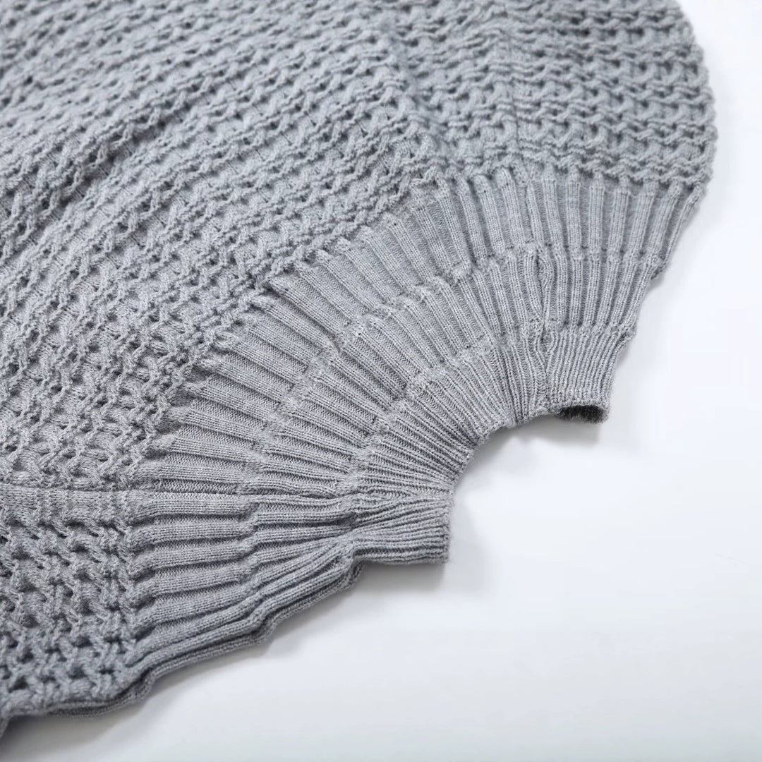Damen Struktur-Strickjacke mit Rundpasse, texturierter Maschenoptik und Knopfleiste Shop Nory