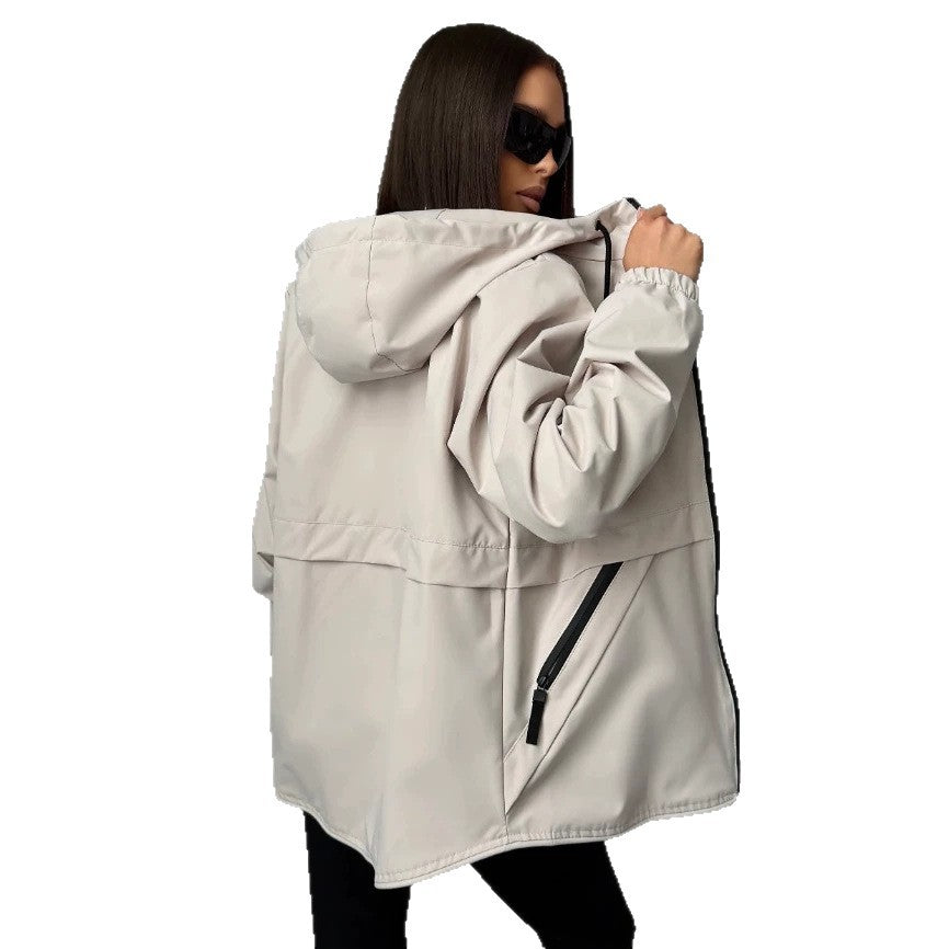 Damen leichte Windbreaker Jacke