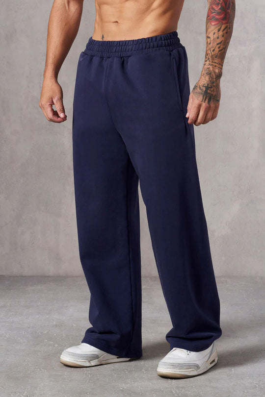 Herren Baggy Jogginghose mit elastischem Bund und seitlichen Taschen