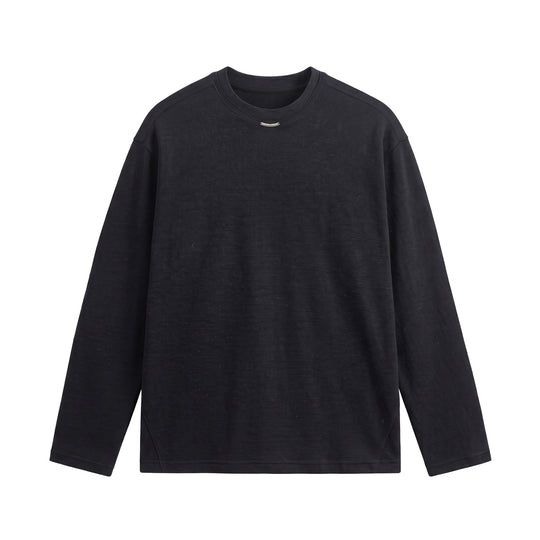 Damen Feinstrick‑Sweatshirt mit Strukturstrick, Rundhalsausschnitt und weiter Passform Shop Nory
