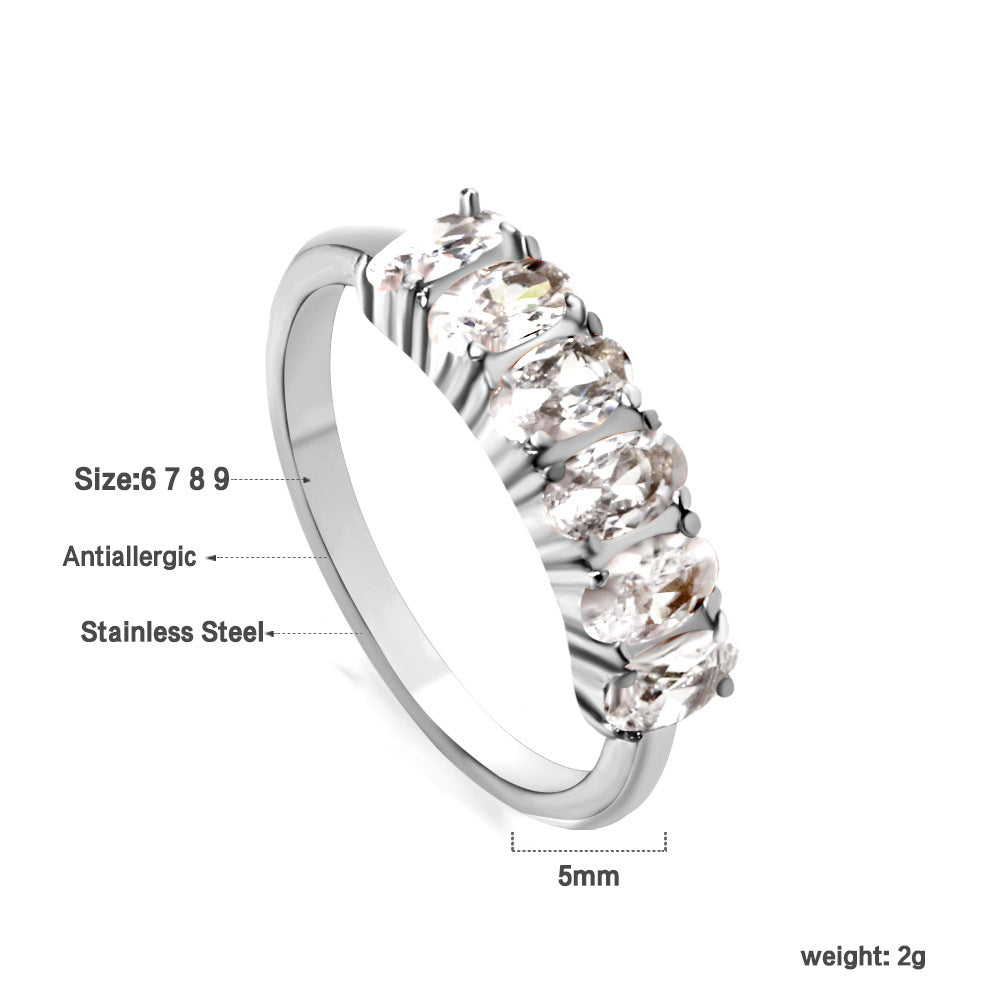 Damen Ring mit funkelndem Kristall und hochwertiger Goldbeschichtung Shop Nory