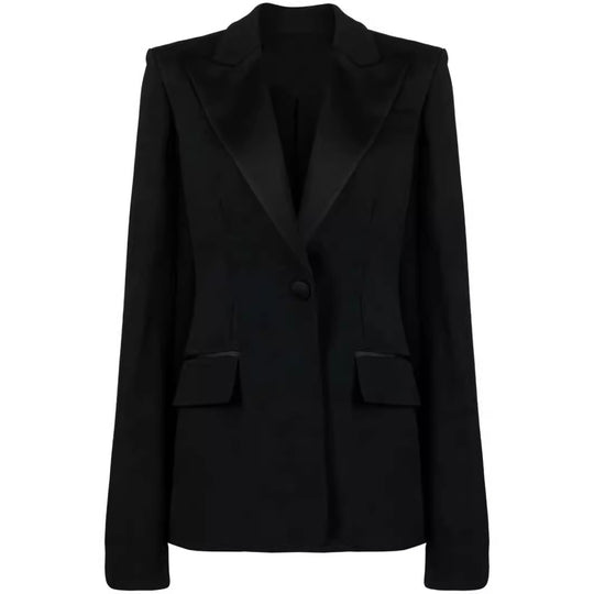 Damen Zweiteiliges Abendliches Blazer-Set mit Cape-Ärmeln und ausgestellten Marlene-Hosen Shop Nory